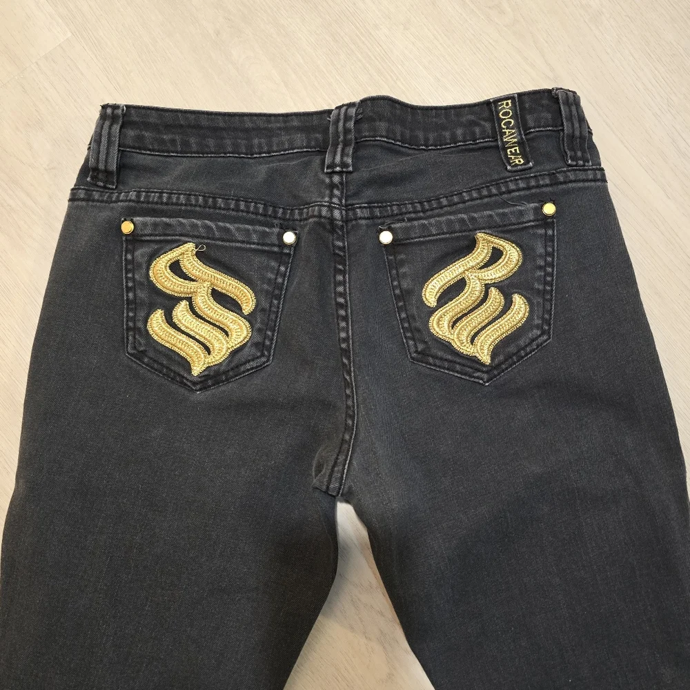 Rocawear Faded Black Skinny Straight Jeans SZ 5 Juniors - Picture 7 of 8